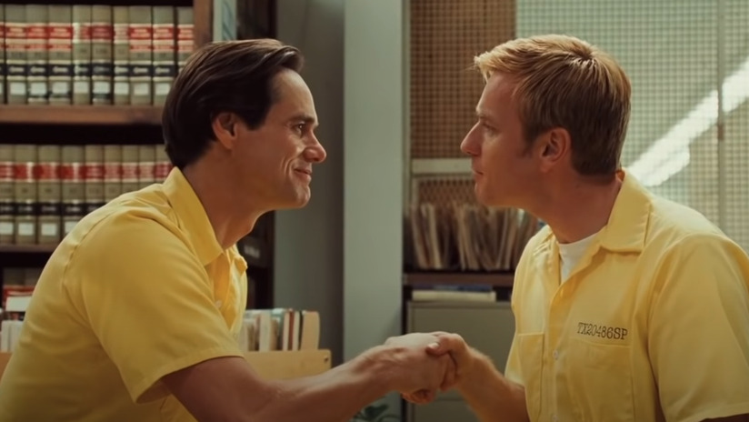 Jim Carrey and Ewan McGregor in I Love You Phillip Morris (2009), a black comedy film about a con artist who falls in love with another man while in prison