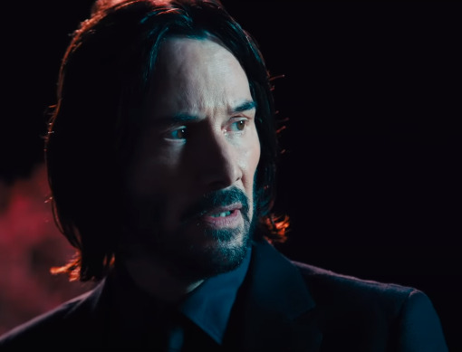 John Wick: Chapter 4 featuring Keanu Reeves as the titular character