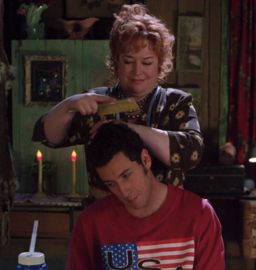 Kathy Bates plays the cute mama of Bobby Boucher
