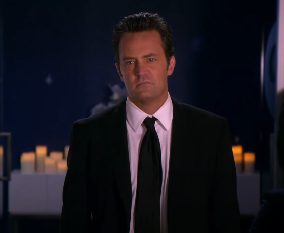 Matthew Perry as Ben Donovan, the exasperated arena manager, navigating life's challenges