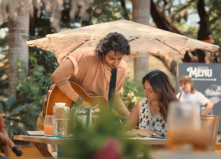 A scene featuring Ahaan Pandey and Aneet Padda